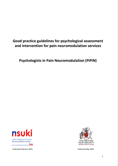 Guidelines for Psychological Assessment in Pain Neuromodulation (August 2024)